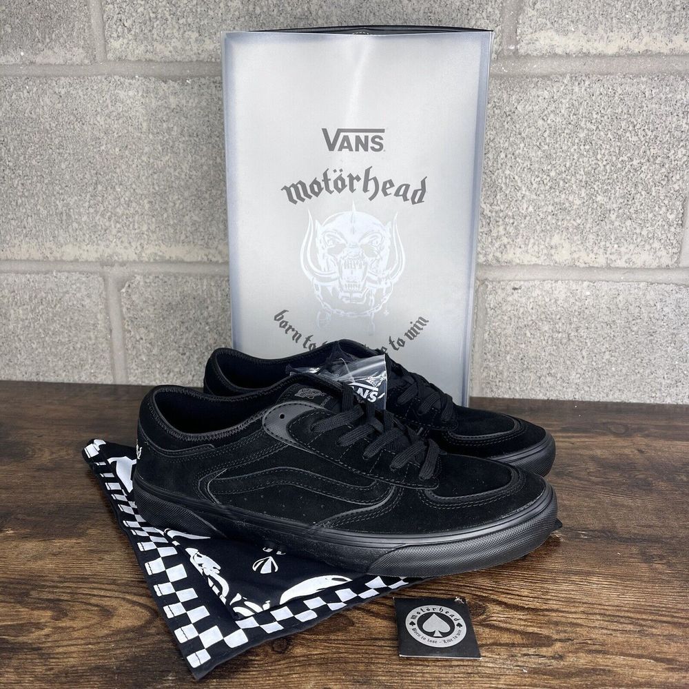 Vans x Motorhead Rowley Pro Black Mens Size 11.5 New With Box